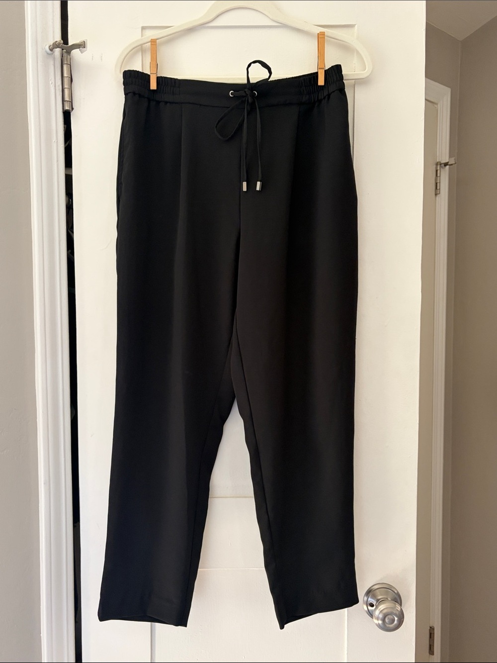 Zara Black Elastic Waist Pants